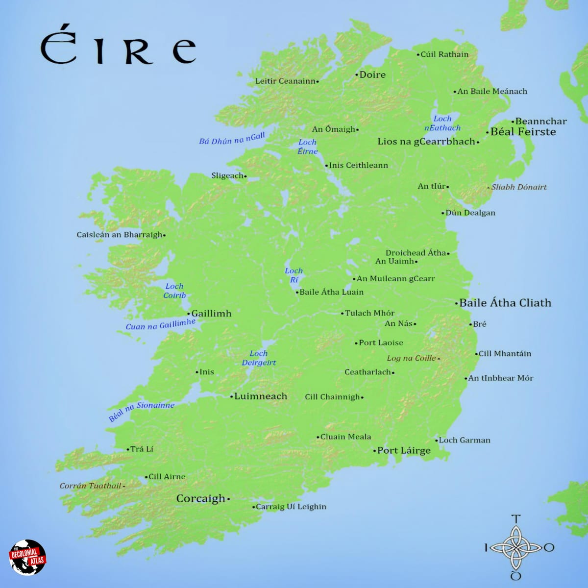 แผนที่ของ eire