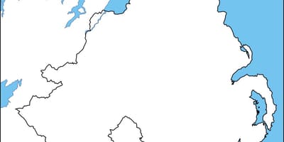 ช่องว่างบนแผนที่ของไอร์แลนด์เหนือ