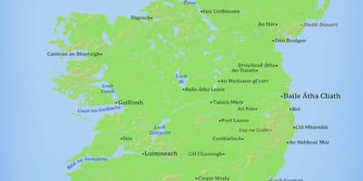 แผนที่ของ eire